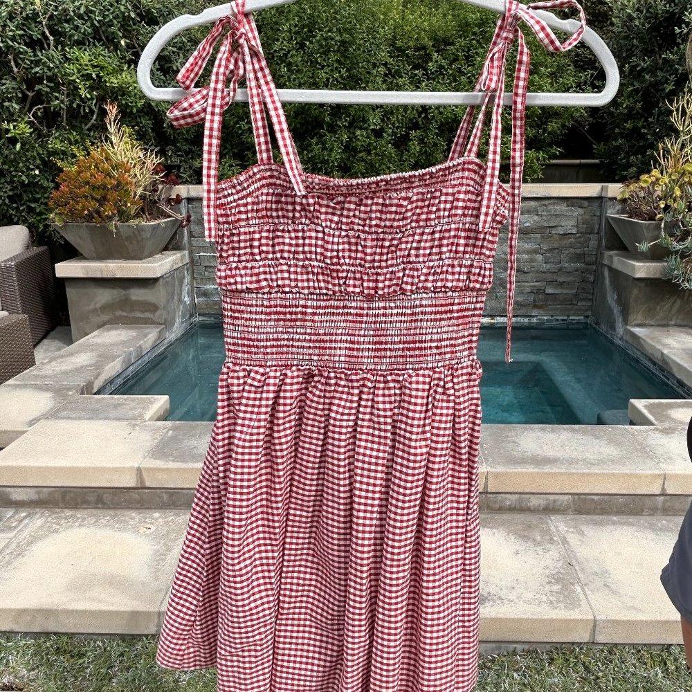 Gingham Red Sundress